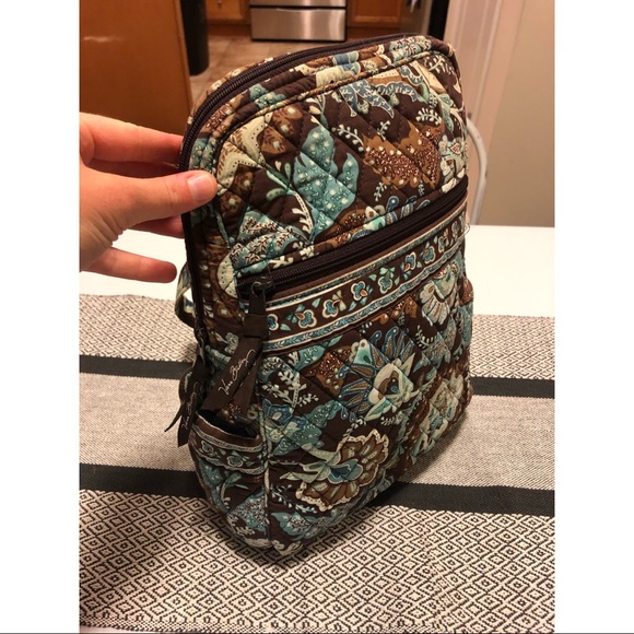 Vera Bradley Java Blue Mini Backpack - Picture 1 of 7